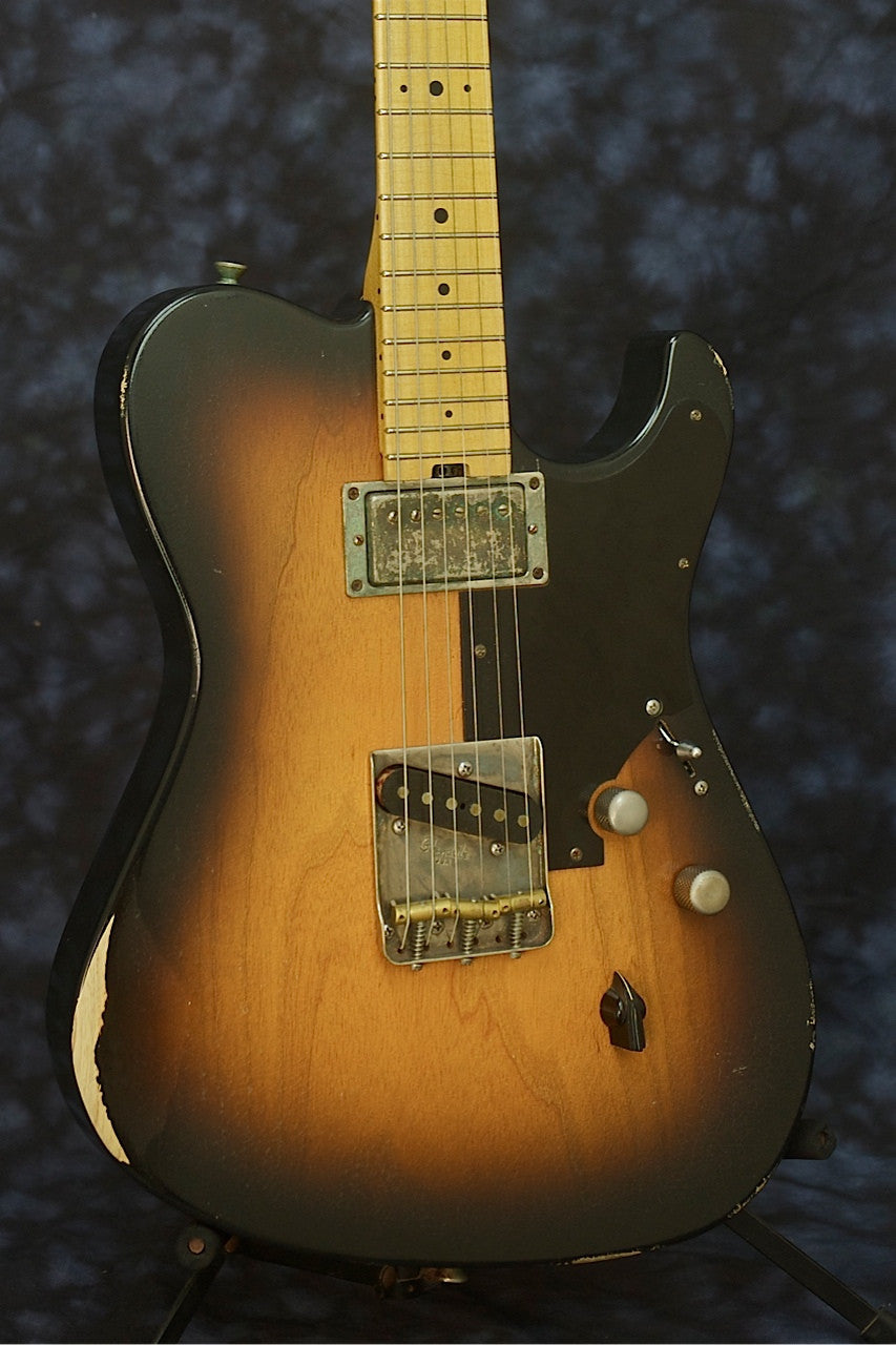 SOLD 2014 Asher T Deluxe™ Custom Guitar, Relic Two-Tone Nitro Burst, #801