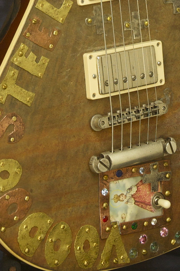 SOLD Voodoo Lap Steel - Asher Lap Steel Embellished by Artists Don Moser