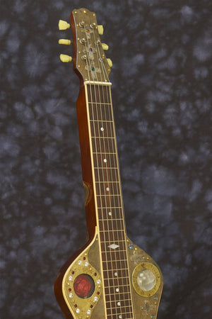 SOLD Voodoo Lap Steel - Asher Lap Steel Embellished by Artists Don Moser