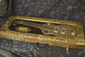 SOLD Voodoo Lap Steel - Asher Lap Steel Embellished by Artists Don Moser