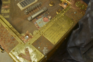 SOLD Voodoo Lap Steel - Asher Lap Steel Embellished by Artists Don Moser