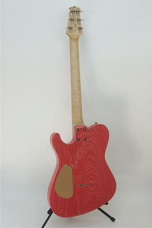 SOLD Asher T Deluxe Coral Nitro Guitar with Slim C Neck Shape