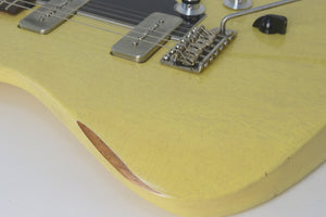 SOLD   2015 Asher Marc Ford Signature Guitar, TV Yellow Nitro Relic , #837