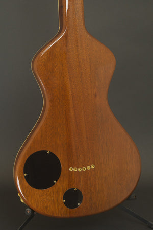 SOLD Rare Asher 2005 "Lotus Flower" #1 of 1 Electro Hawaiian Model I Lap Steel w/ Custom Hand Cut Inlay - Great Condition