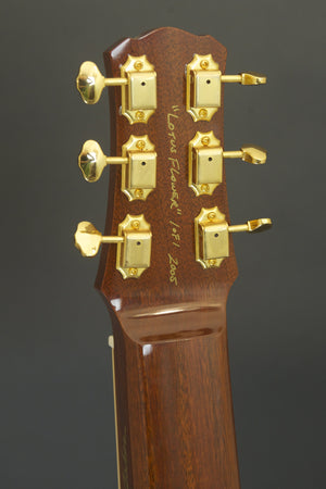 SOLD Rare Asher 2005 "Lotus Flower" #1 of 1 Electro Hawaiian Model I Lap Steel w/ Custom Hand Cut Inlay - Great Condition