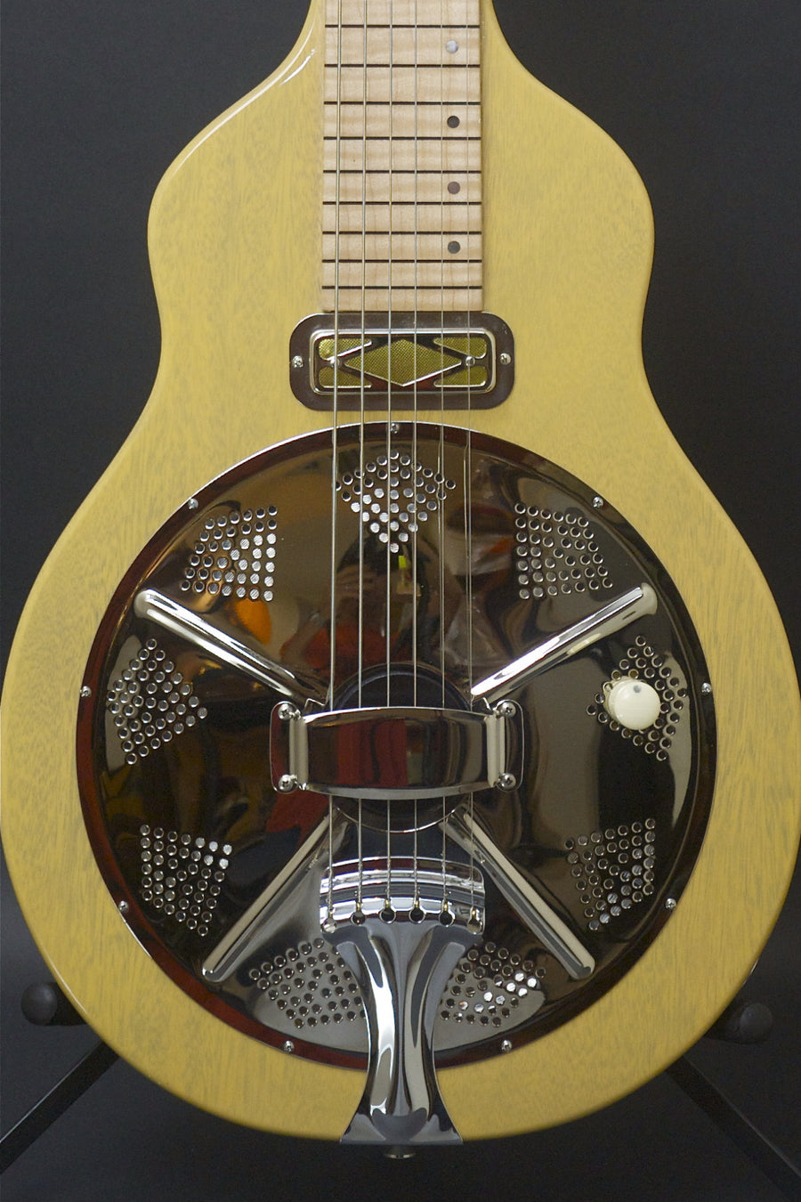 SOLD Asher Reso Steel Lap Steel, 6 string, Butterscotch Nitro, #889