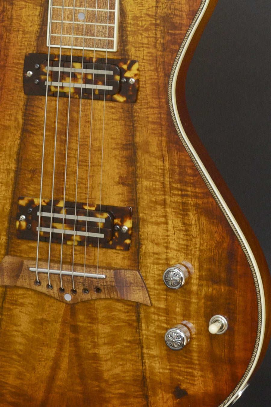 SOLD  Asher 2016 Electro Hawaiian Model I Lap Steel Guitar, Stunning Koa #913