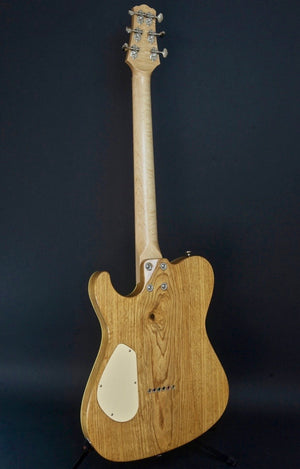 SOLD Used 2012 T Deluxe Bound Flame Koa Top with Custom Fish Hook F Hole and Bigsby,  #710