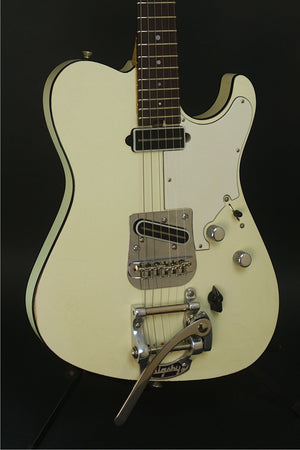 SOLD  Asher 2013 T Deluxe™ Guitar, Relic Olympic White w/ Bigsby, #737