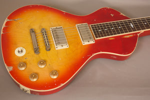 NOW AT WWW.ELECTROHAWAIIAN.COM SOLD 2022 Asher Ben Harper Signature Model Lap Steel - Maple Top with Relic'd Nitro Cherry Burst