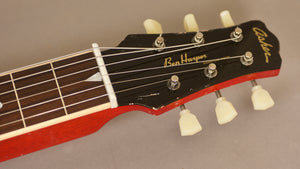 NOW AT WWW.ELECTROHAWAIIAN.COM SOLD 2022 Asher Ben Harper Signature Model Lap Steel - Maple Top with Relic'd Nitro Cherry Burst