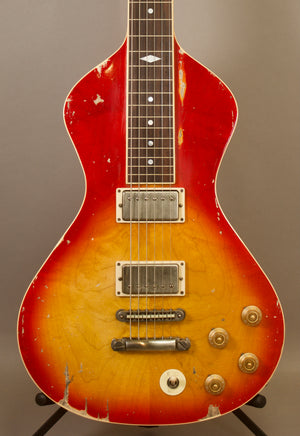 NOW AT WWW.ELECTROHAWAIIAN.COM SOLD 2022 Asher Ben Harper Signature Model Lap Steel - Maple Top with Relic'd Nitro Cherry Burst