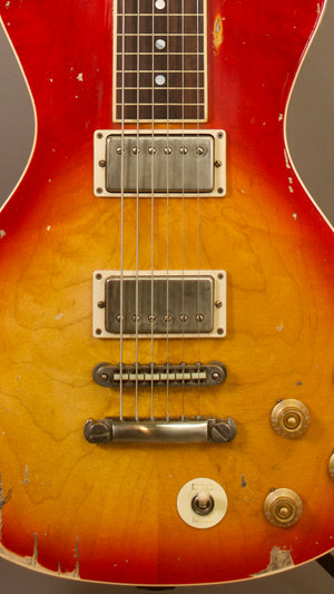 NOW AT WWW.ELECTROHAWAIIAN.COM SOLD 2022 Asher Ben Harper Signature Model Lap Steel - Maple Top with Relic'd Nitro Cherry Burst