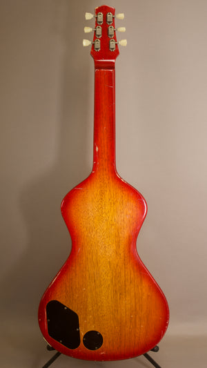 NOW AT WWW.ELECTROHAWAIIAN.COM SOLD 2022 Asher Ben Harper Signature Model Lap Steel - Maple Top with Relic'd Nitro Cherry Burst