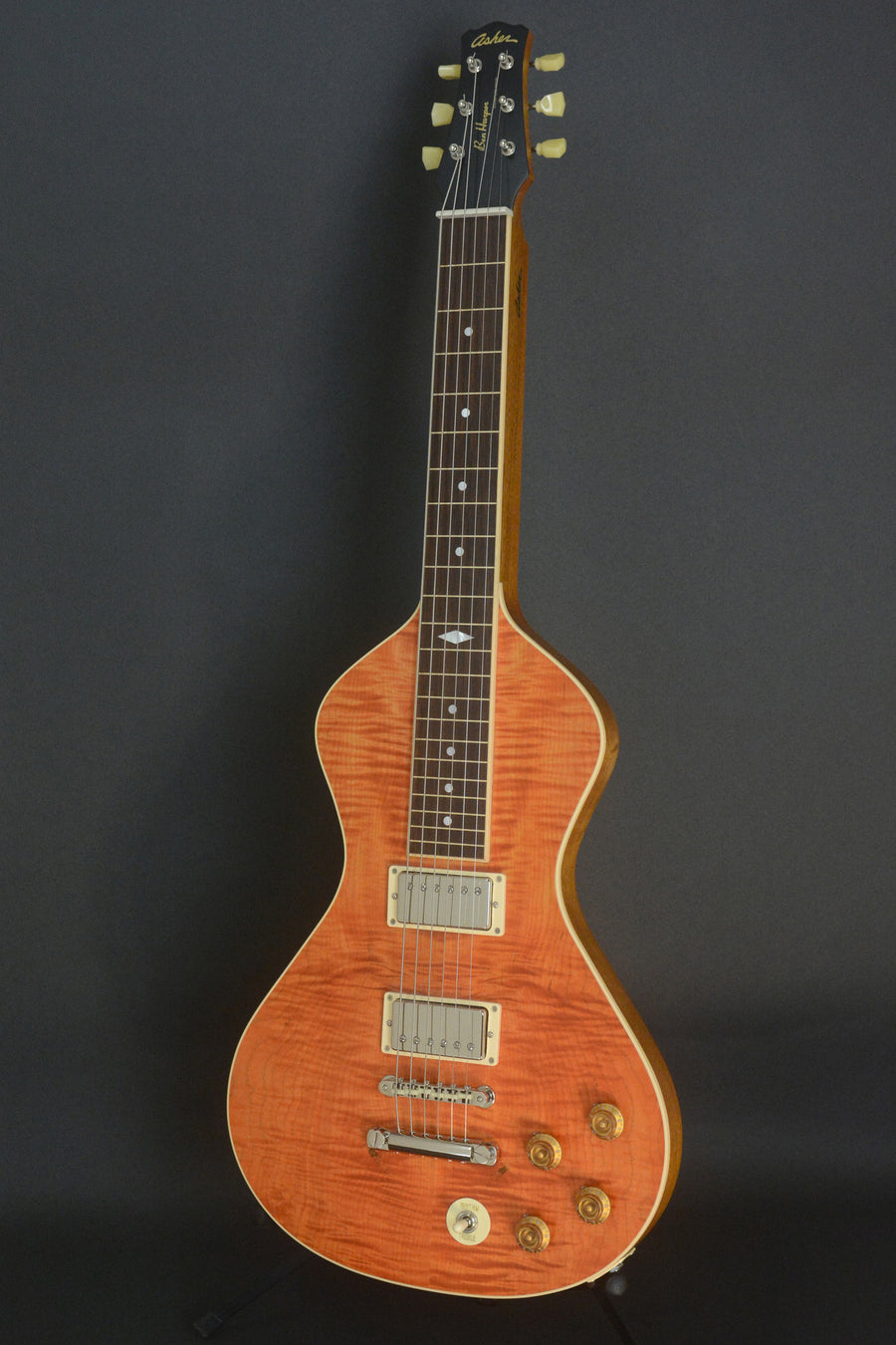 SOLD 2017 Ben Harper Signature Lap Steel #981 Satin Trans Orange - DEMO MODEL