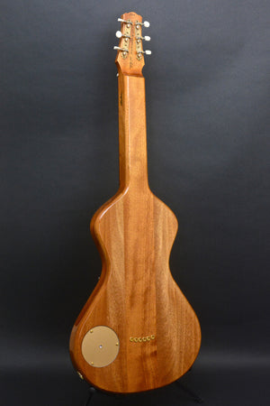 SOLD Asher 2016 "Hummingbird" Lap Steel with Flame Maple Top and Hand-cut Inlay #894