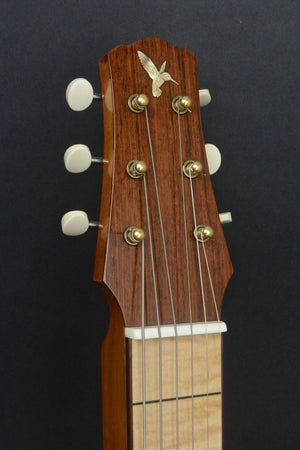 SOLD Asher 2016 "Hummingbird" Lap Steel with Flame Maple Top and Hand-cut Inlay #894