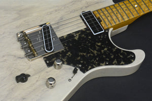 SOLD 2017 Asher T Deluxe Trans Ivory with Black Tortoise Pick Guard #1014