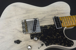 SOLD 2017 Asher T Deluxe Trans Ivory with Black Tortoise Pick Guard #1014