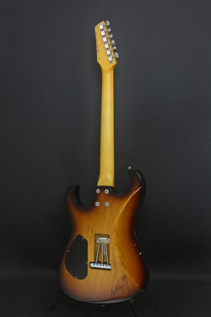 SOLD 2017 Asher SSH Custom Tobacco Burst with Lollar Pickups, #1015