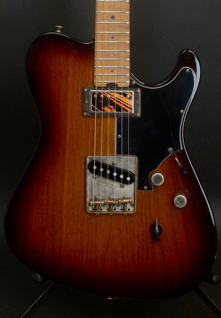 SOLD Asher 2018 HT Deluxe Roasted Swamp Ash Body with Roasted Flame Maple Neck, #1047