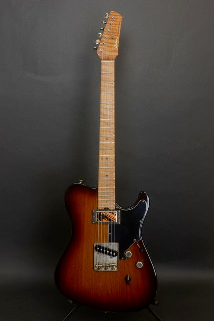 SOLD Asher 2018 HT Deluxe Roasted Swamp Ash Body with Roasted Flame Maple Neck, #1047