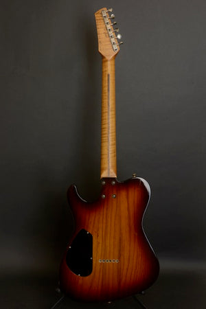 SOLD Asher 2018 HT Deluxe Roasted Swamp Ash Body with Roasted Flame Maple Neck, #1047