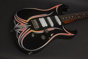 SOLD 2018 Asher SSH Hot Rod Custom Guitar with Duncans and Pinstriping!