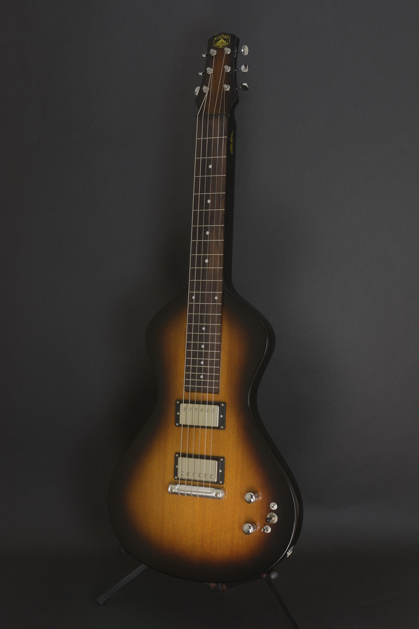 SOLD 2018 "Suped Up" Asher Electro Hawaiian® Junior Lap Steel Guitar with Lollar Imperial Humbuckers  - Tobacco Burst