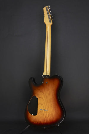 SOLD 2018 T Deluxe Nitro Tobacco Burst Relic with T Blade Pickups and Tortoise Guard, #1064