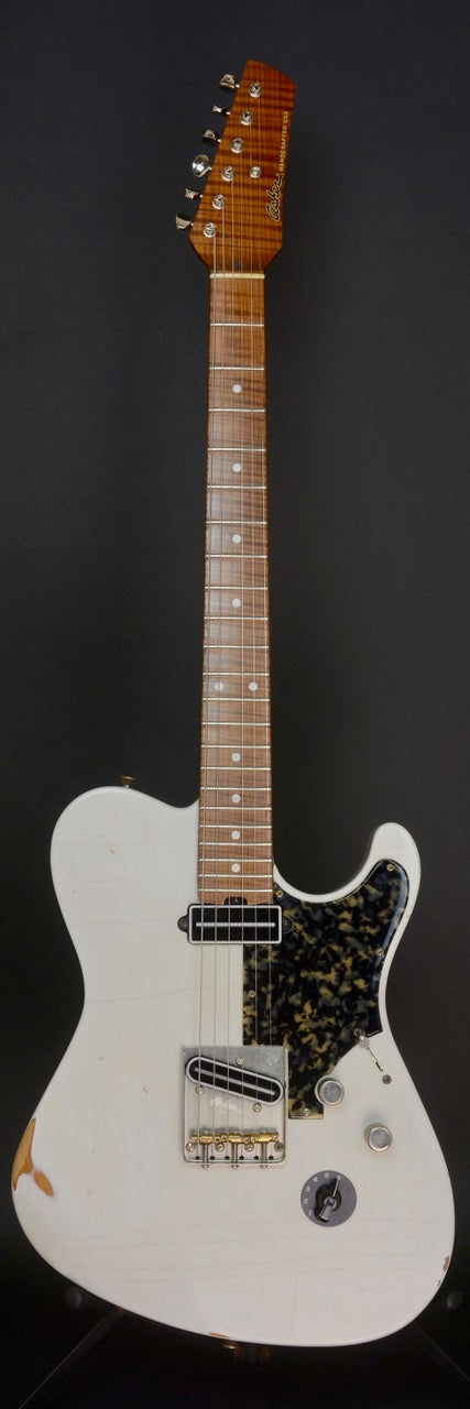 SOLD 2018 T Deluxe #1062 Roasted Pine Body and Roasted Maple Neck with Body Contours