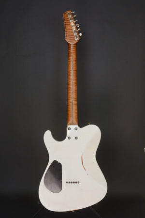 SOLD 2018 T Deluxe #1062 Roasted Pine Body and Roasted Maple Neck with Body Contours
