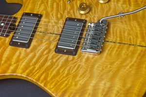 SOLD 2018 Asher S Custom Guitar With Drop Top Quilted Maple and Natural Satin Nitro Finish, #1066