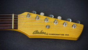 SOLD 2018 Asher S Custom Guitar With Drop Top Quilted Maple and Natural Satin Nitro Finish, #1066