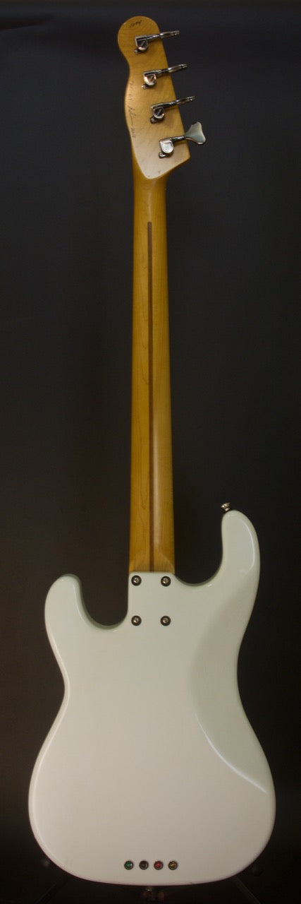 SOLD 2018 Asher Bass 56T-B4 Roasted Alder Body in Light Relic Olympic White Nitro, #1074