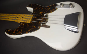 SOLD 2018 Asher Bass 56T-B4 Roasted Alder Body in Light Relic Olympic White Nitro, #1074