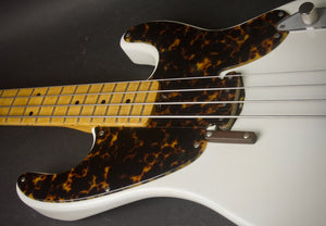 SOLD 2018 Asher Bass 56T-B4 Roasted Alder Body in Light Relic Olympic White Nitro, #1074