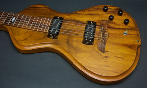 SOLD 2018 Electro Hawaiian Model I Reclaimed Koa Table c. 1970 Lap Steel W/ Pineapple Hummingbird Inlay, #1039