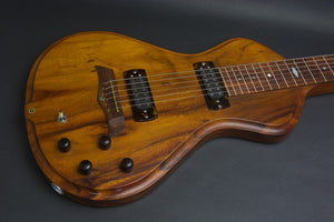 SOLD 2018 Electro Hawaiian Model I Reclaimed Koa Table c. 1970 Lap Steel W/ Pineapple Hummingbird Inlay, #1039