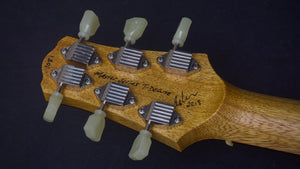 SOLD 2018 Asher T Deluxe Master Series Korina with Tortoise Details, #1081
