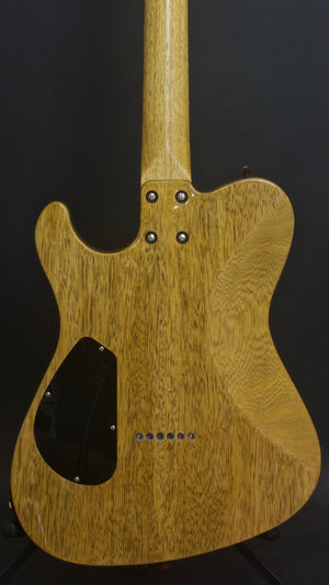 SOLD 2018 Asher T Deluxe Master Series Korina with Tortoise Details, #1081