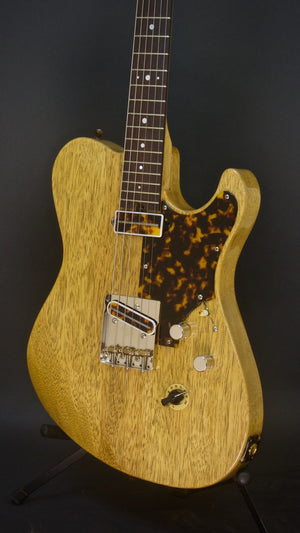 SOLD 2018 Asher T Deluxe Master Series Korina with Tortoise Details, #1081