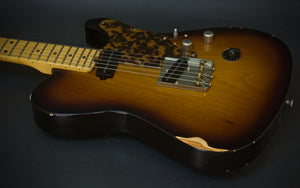 SOLD 2018 T Deluxe Nitro Tobacco Burst Relic with T Blade Pickups and Tortoise Guard, #1064