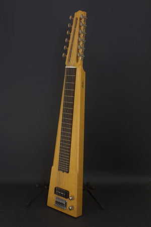 SOLD 2018 Asher Electro Hawaiian 12-String Lap Steel Custom Shop, Red Oak, #1105, #2 of 2
