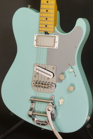 SOLD 2019 HT Deluxe, Daphne Blue Nitro Light Relic with Bigsby, sn#1118