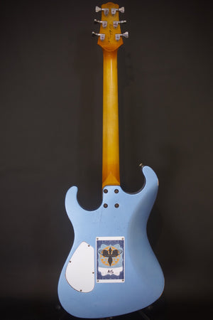 SOLD 2019 Asher Marc Ford Signature Model Guitar in Lake Placid Blue Relic Nitro with Matching Back Stage Pass