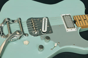 SOLD 2019 HT Deluxe, Daphne Blue Nitro Light Relic with Bigsby, sn#1118