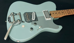 SOLD 2019 HT Deluxe, Daphne Blue Nitro Light Relic with Bigsby, sn#1118
