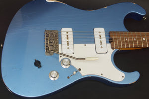 SOLD 2019 Asher Marc Ford Signature Model Guitar in Lake Placid Blue Relic Nitro with Matching Back Stage Pass
