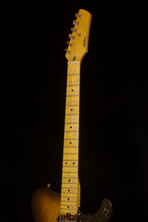 SOLD 2019 Asher T Deluxe Relic Tobacco Burst with Tortoise Detail. $3525.00